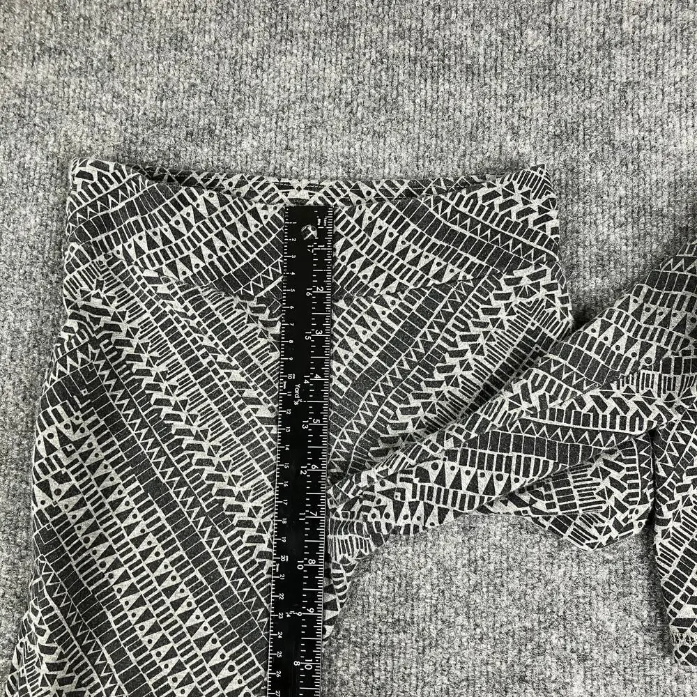 Old Navy Active Leggings Girls L (10-12) Black & White Geometric Stretchy‎